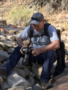 Randy G. Barney with camera